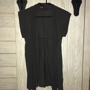 Black Short Sleeve Cardigan